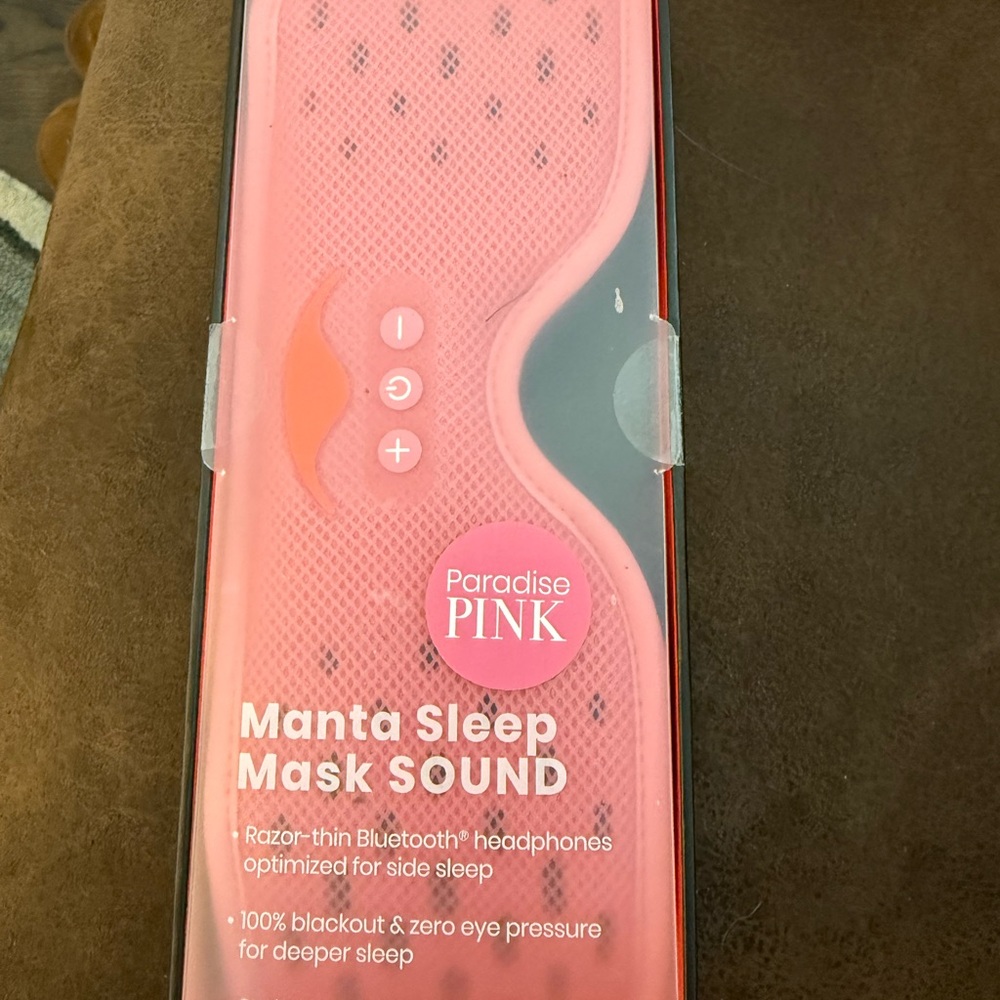 Manta Sleep Mask Sound in Pink